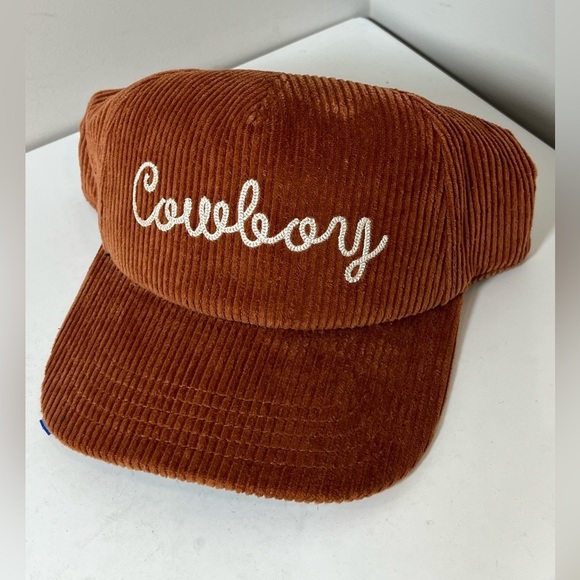 Brand New American Needle Brown Cordoroy Cowboy Cursive Script Hat - Picture 3 of 7